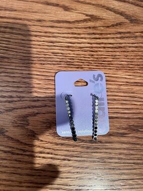 CLAIRE’S Ombré Rhinestone Rounds Dangle Earrings